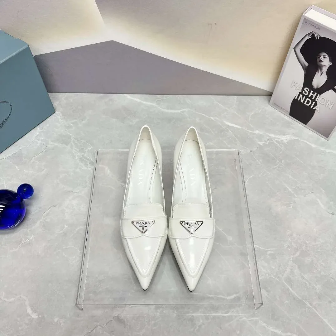 Prada Patent Pumps White Prada Patent Pumps White