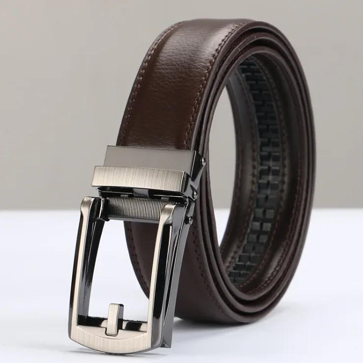 Adjustable Holeless Leather Belts