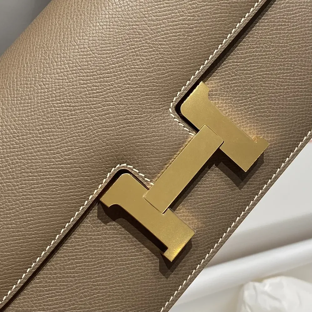 Hermes Constance Elan Epsom Gold for Women in Gray