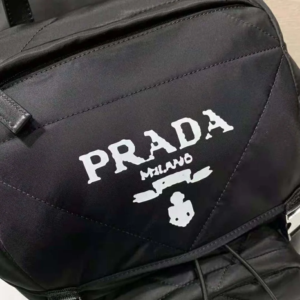 Prada Re-Nylon Padded Backpack with Hood for Women