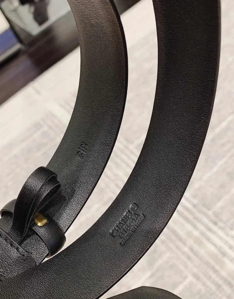 Chanel Vintage Chain Buckle Belt Black
