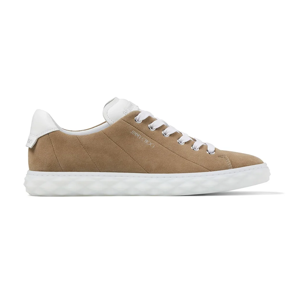 Jimmy Choo Diamond Light/F Sun Suede and Sun Nappa Low for Women in Top Trainers