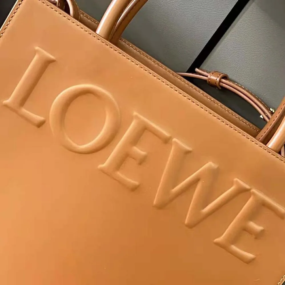 Loewe LOEWE Standard A4 Tote in Sleek Calfskin for Women in Tan Loewe LOEWE Standard A4 Tote in Sleek Calfskin for Women in Tan