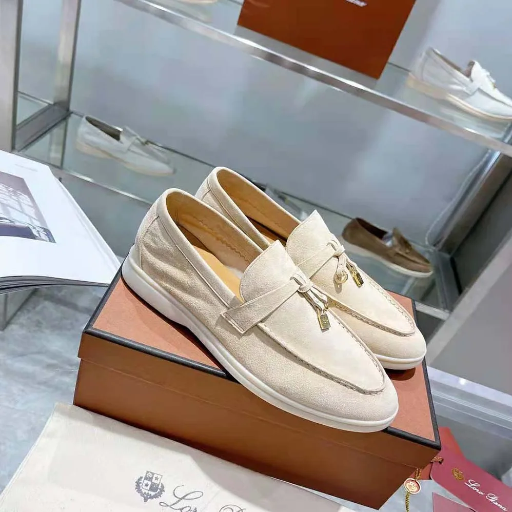 Loro Piana Summer Charms Walk Loafers for Unisex in Beige