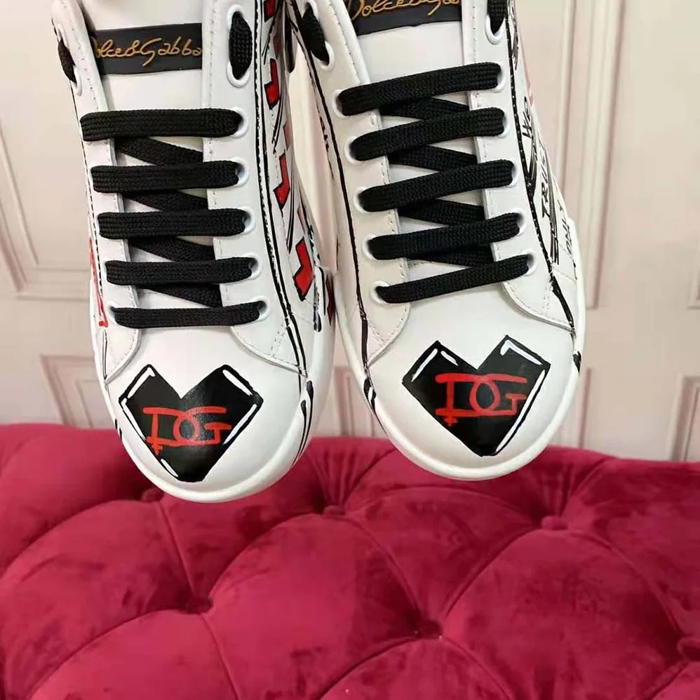 Dolce Gabbana D&G Limited Edition Valentine s Day Portofino Sneakers for Men Dolce Gabbana D&G Limited Edition Valentine s Day Portofino Sneakers for Men