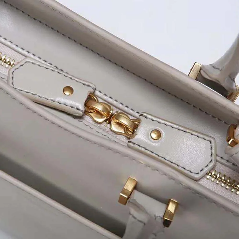 Saint Laurent YSL Uptown Small Tote Shiny Smooth for Women in White Saint Laurent YSL Uptown Small Tote Shiny Smooth for Women in White