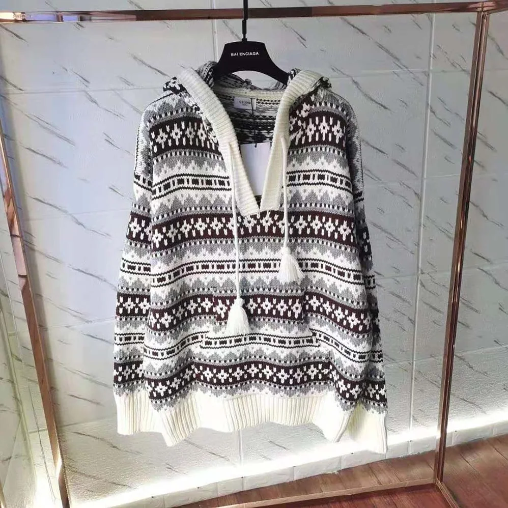 Celine Oversized Shetland Baja Pullover for Women Celine Oversized Shetland Baja Pullover for Women