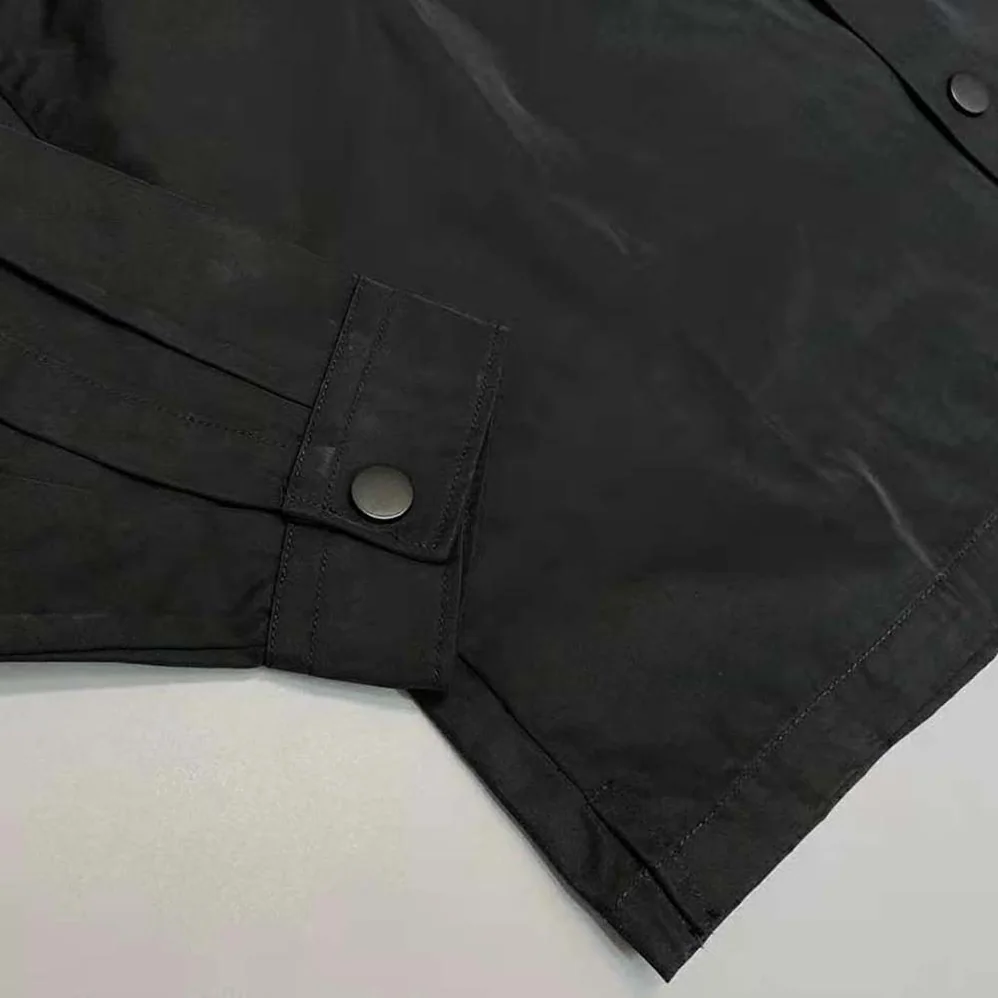 Prada Defined by an Oversized Fit and Large Patch Pocket with Strap Re for Women in Nylon Shirt