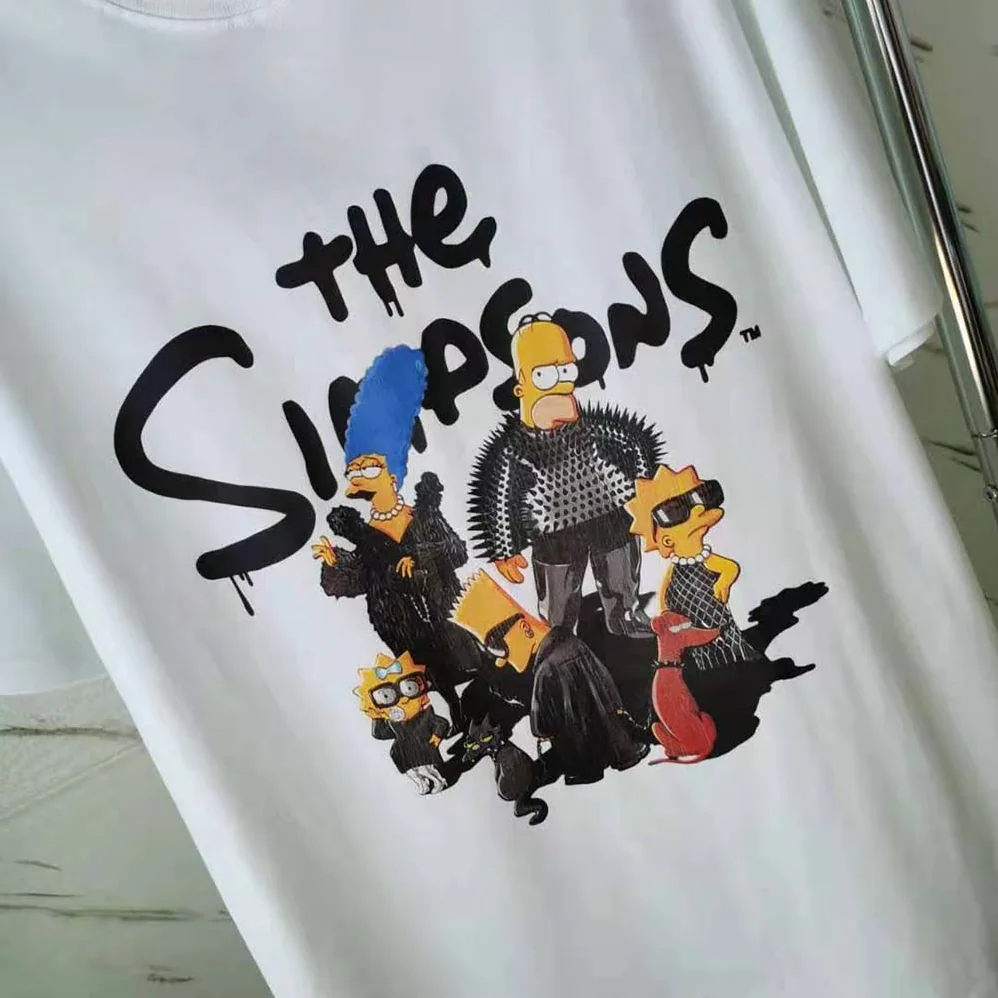 Balenciaga Simpsons Tm and 20th Television T for Men in shirt Oversized in White Balenciaga Simpsons Tm and 20th Television T for Men in shirt Oversized in White