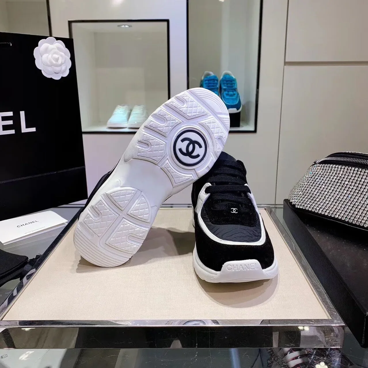 Chanel Sneakers Black/White , Shoes for Women