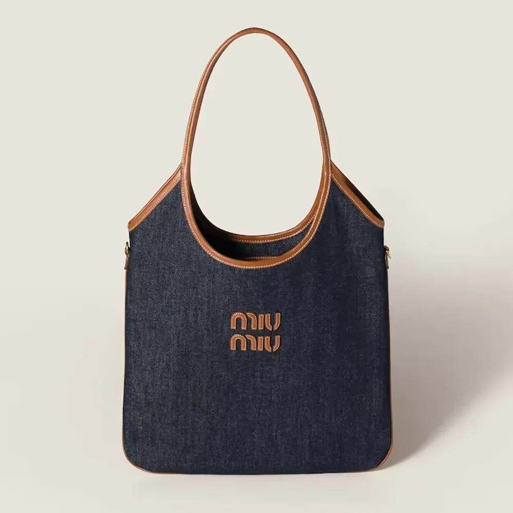 Miu Miu Ivy Denim Bag for Women Miu Miu Ivy Denim Bag for Women