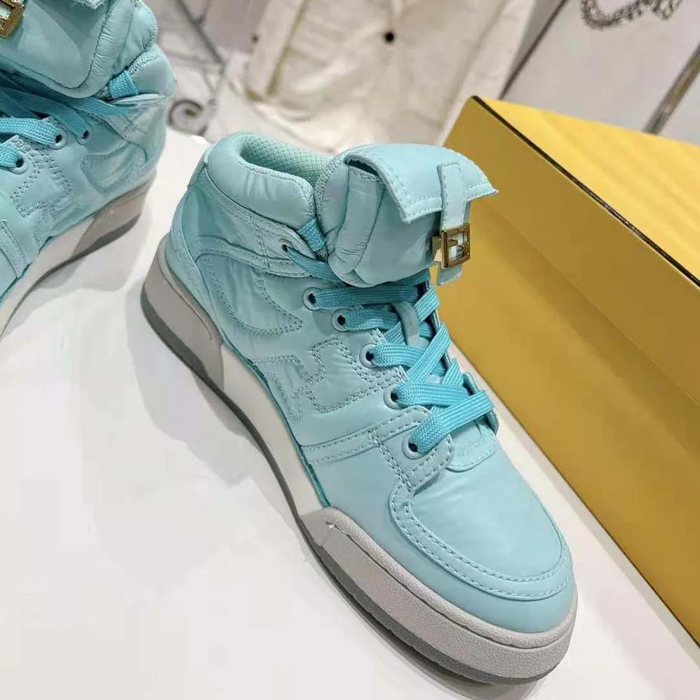 Fendi Match Turquoise Nylon High for Unisex in Tops Fendi Match Turquoise Nylon High for Unisex in Tops