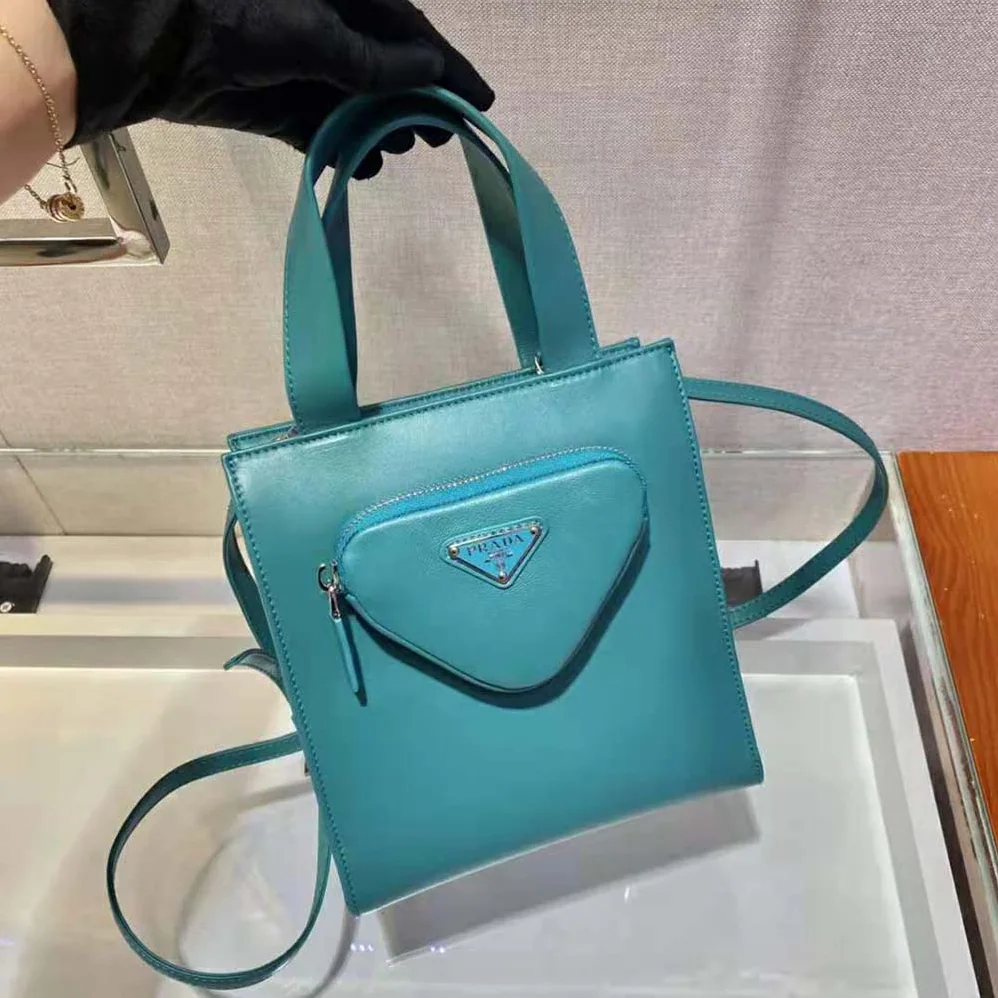 Prada Nappa Leather Tote Bag for Women in Lime Prada Nappa Leather Tote Bag for Women in Lime