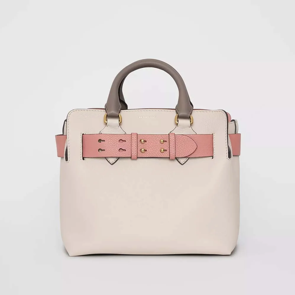 Burberry The Small Tri-Tone Leather Belt Bag for Women in Pink Burberry The Small Tri-Tone Leather Belt Bag for Women in Pink