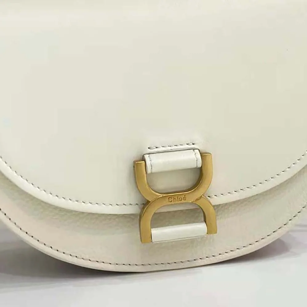 Chloé Marcie Chain Flap Bag for Women in White Chloé Marcie Chain Flap Bag for Women in White