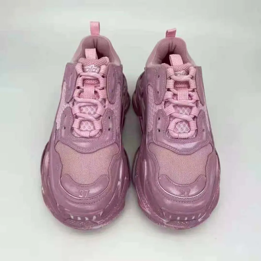 Balenciaga Triple S Faded Sneaker in Pink for Women