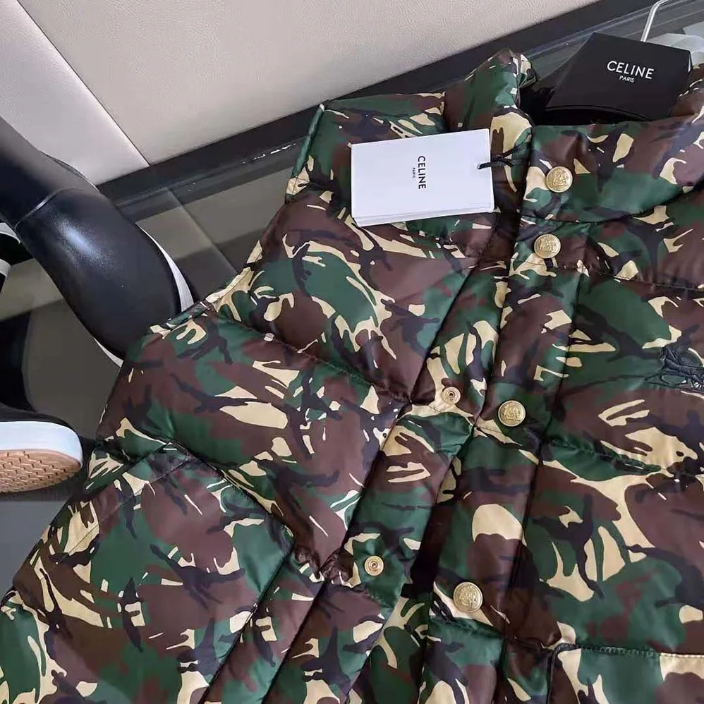 Celine Loose Jacket in Printed Nnylon for Women