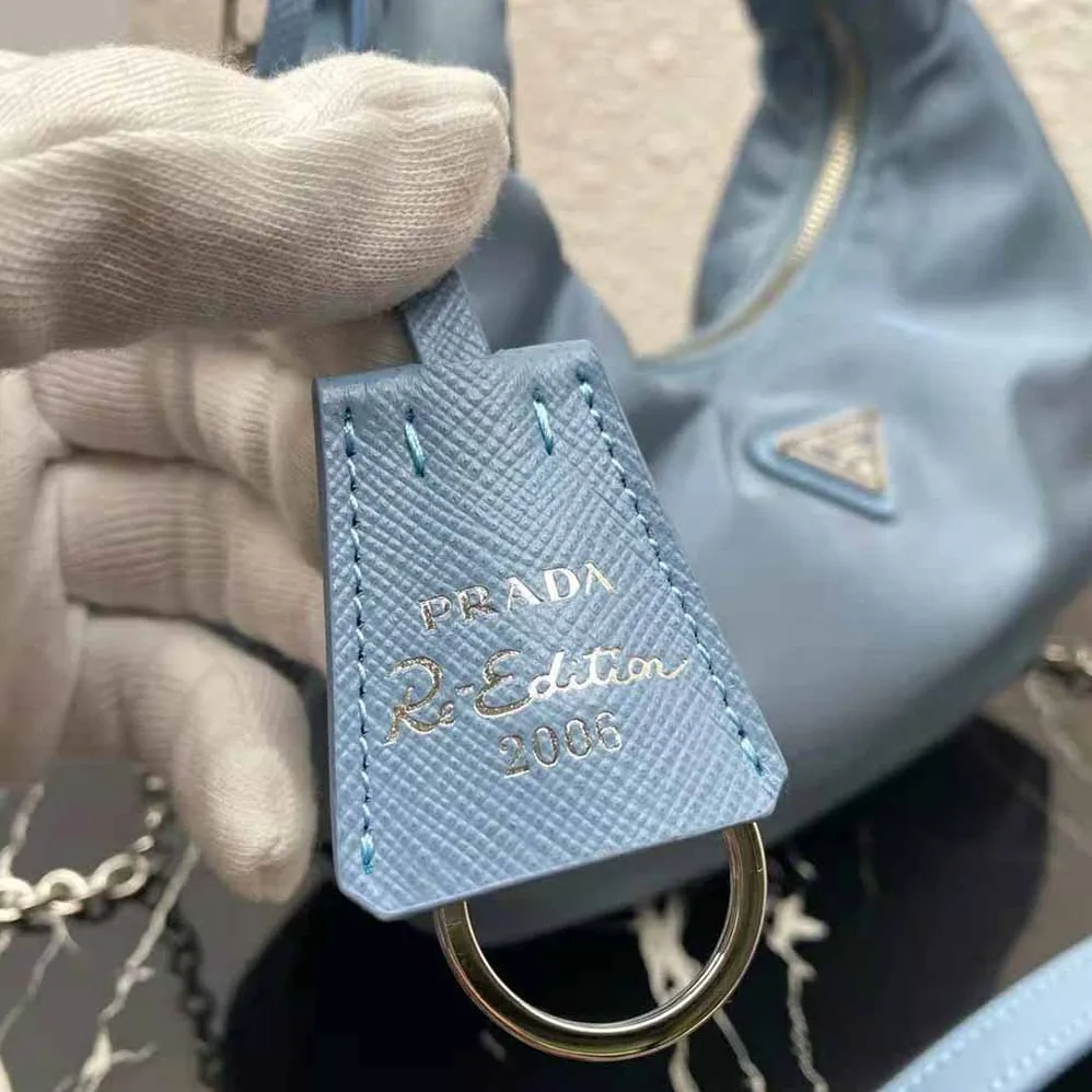 Prada Re-Edition 2006 Nylon Bag for Women in Blue