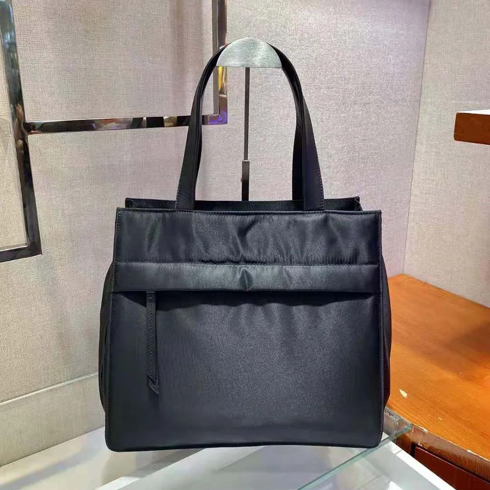 Prada Quilted Nylon Tote Bag for Women in Black Prada Quilted Nylon Tote Bag for Women in Black