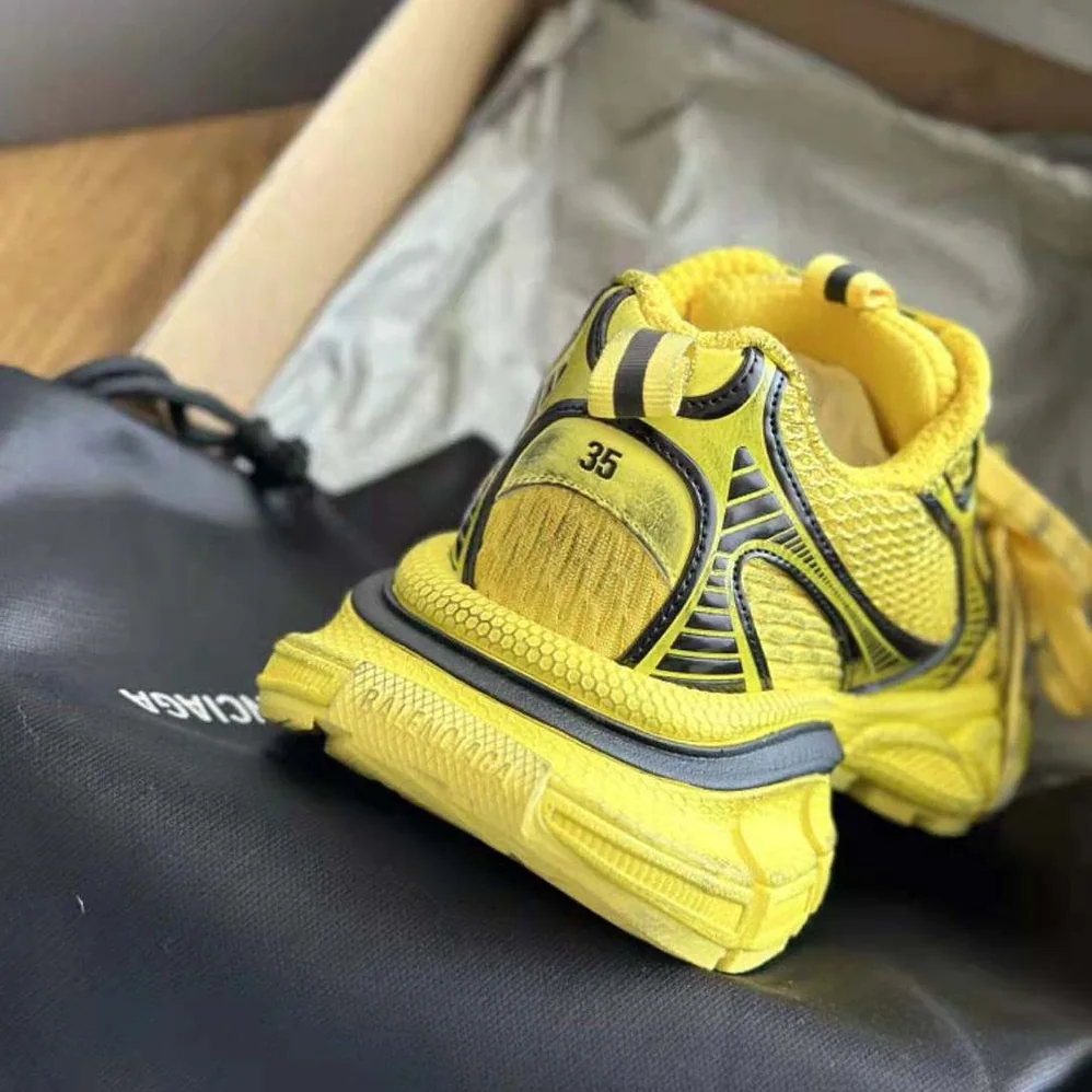 Balenciaga 3XL Sneaker in Yellow and Black Mesh and Polyurethane for Unisex