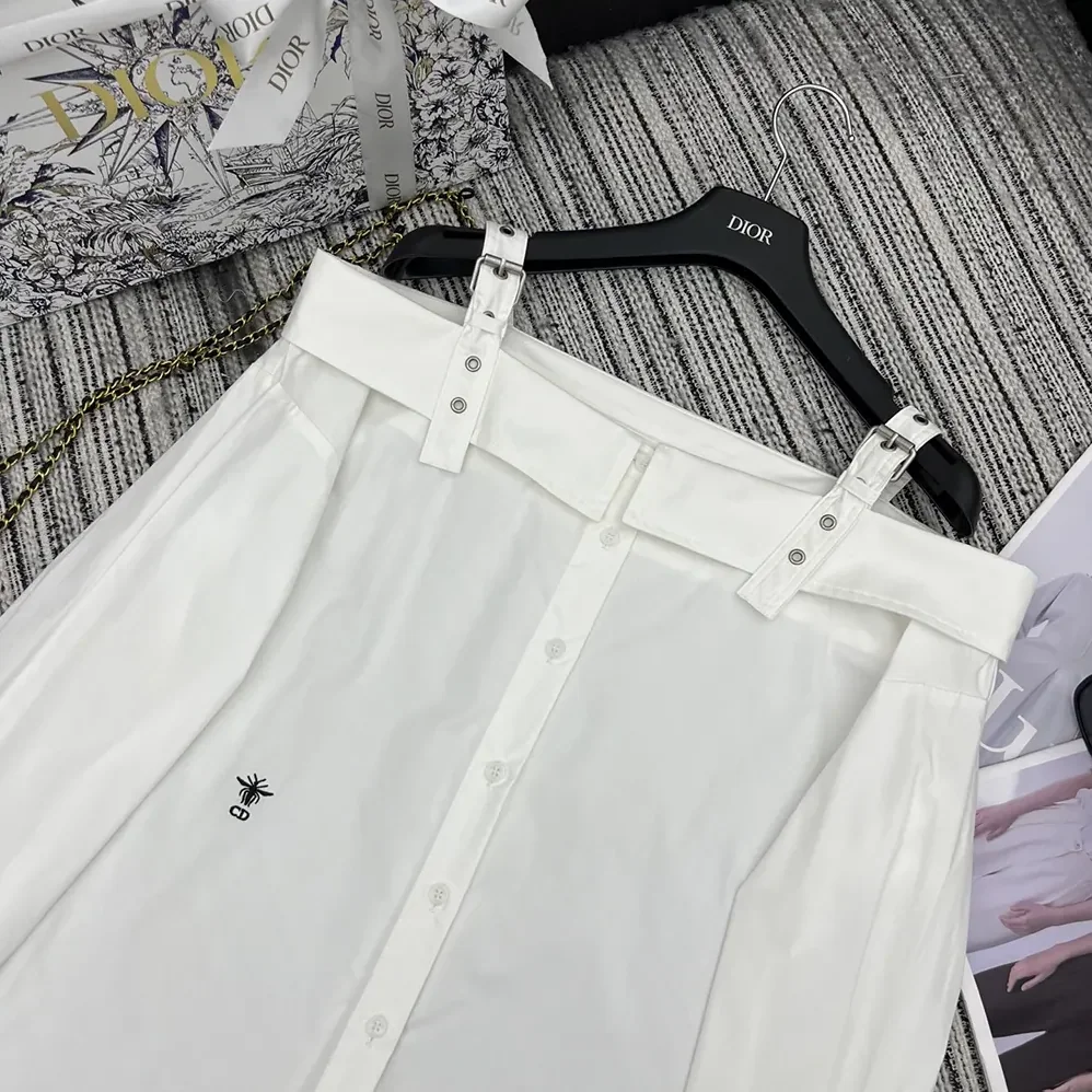 Dior Blouse White Cotton Poplin for Women