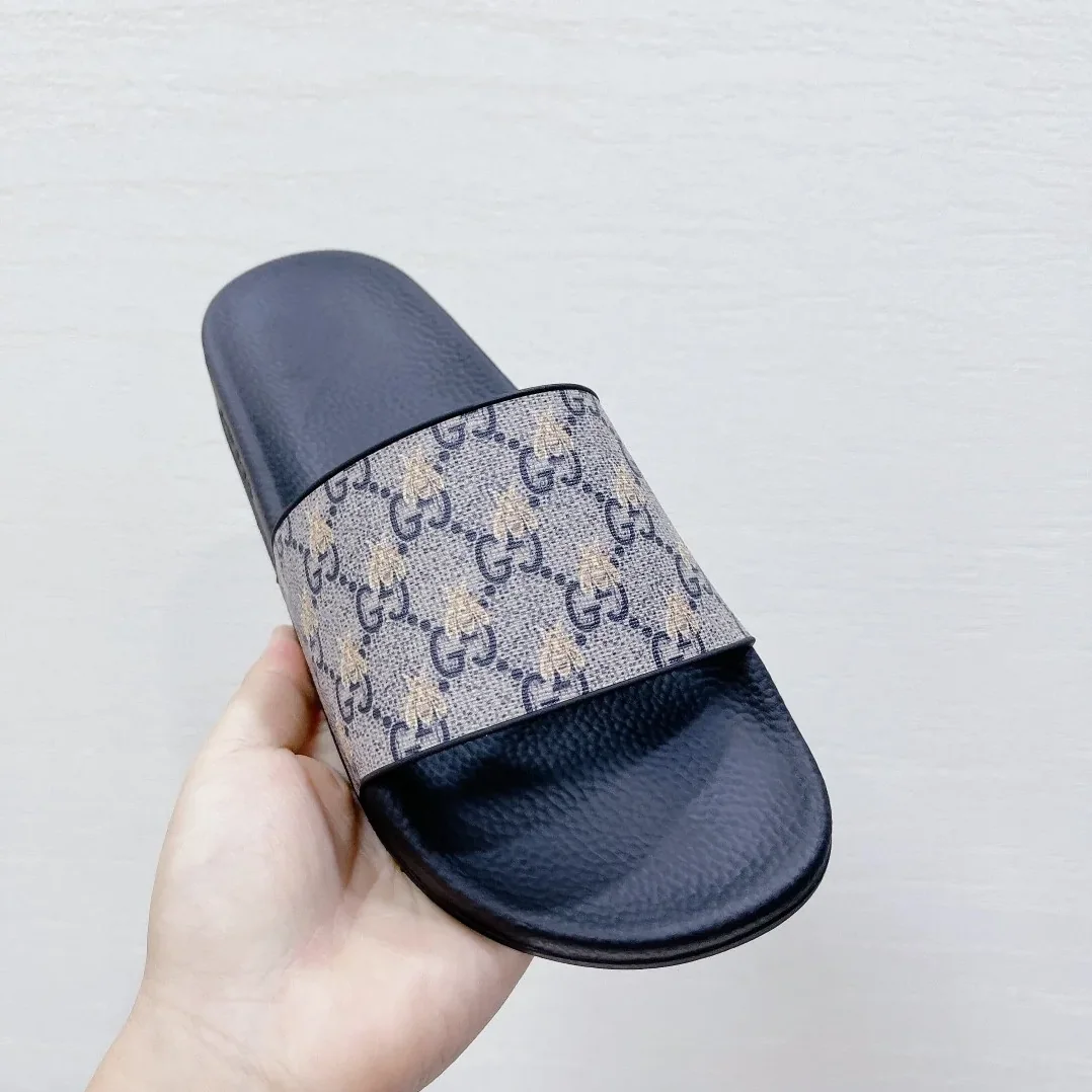 Gucci GG Slide Sandal With Bees Black for Women Gucci GG Slide Sandal With Bees Black for Women
