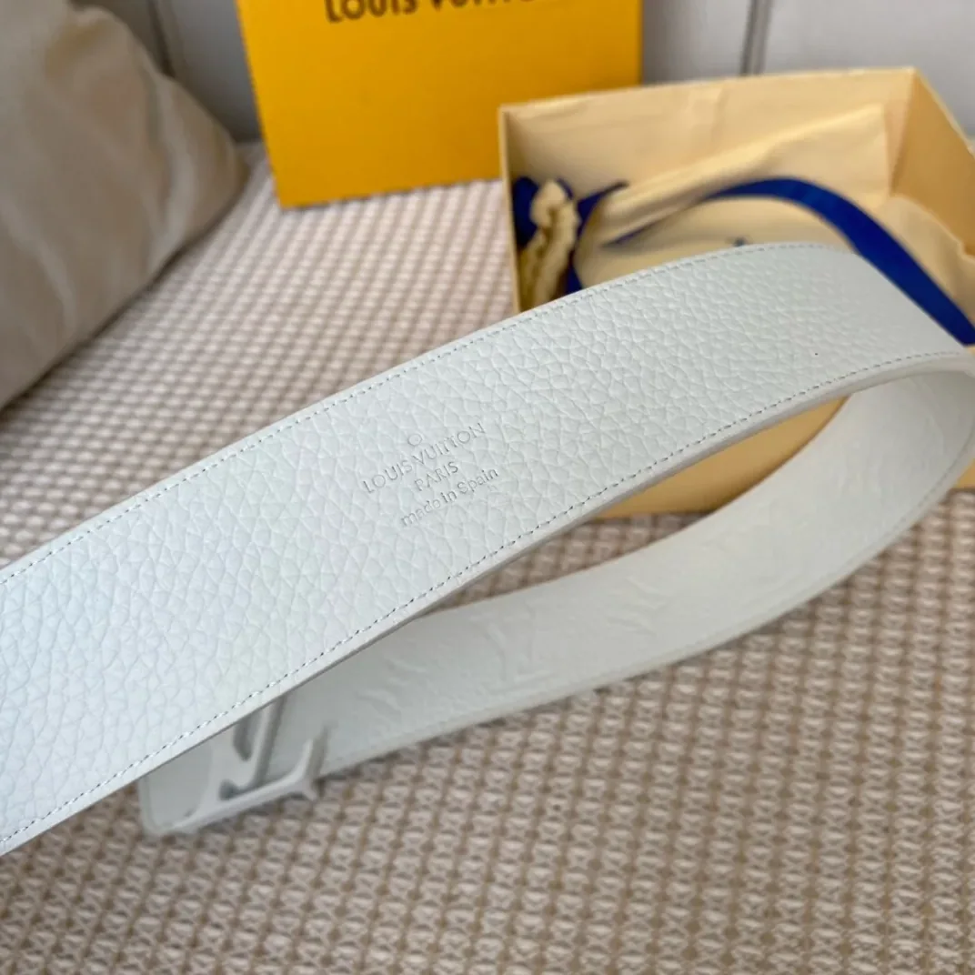 Louis Vuitton Iconic Reversible LV Belt White LV for Women Louis Vuitton Iconic Reversible LV Belt White LV for Women