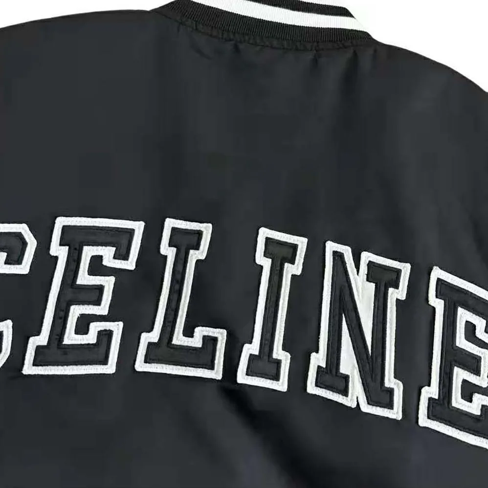 Celine Bomber Jacket in Thick Satin for Men Celine Bomber Jacket in Thick Satin for Men