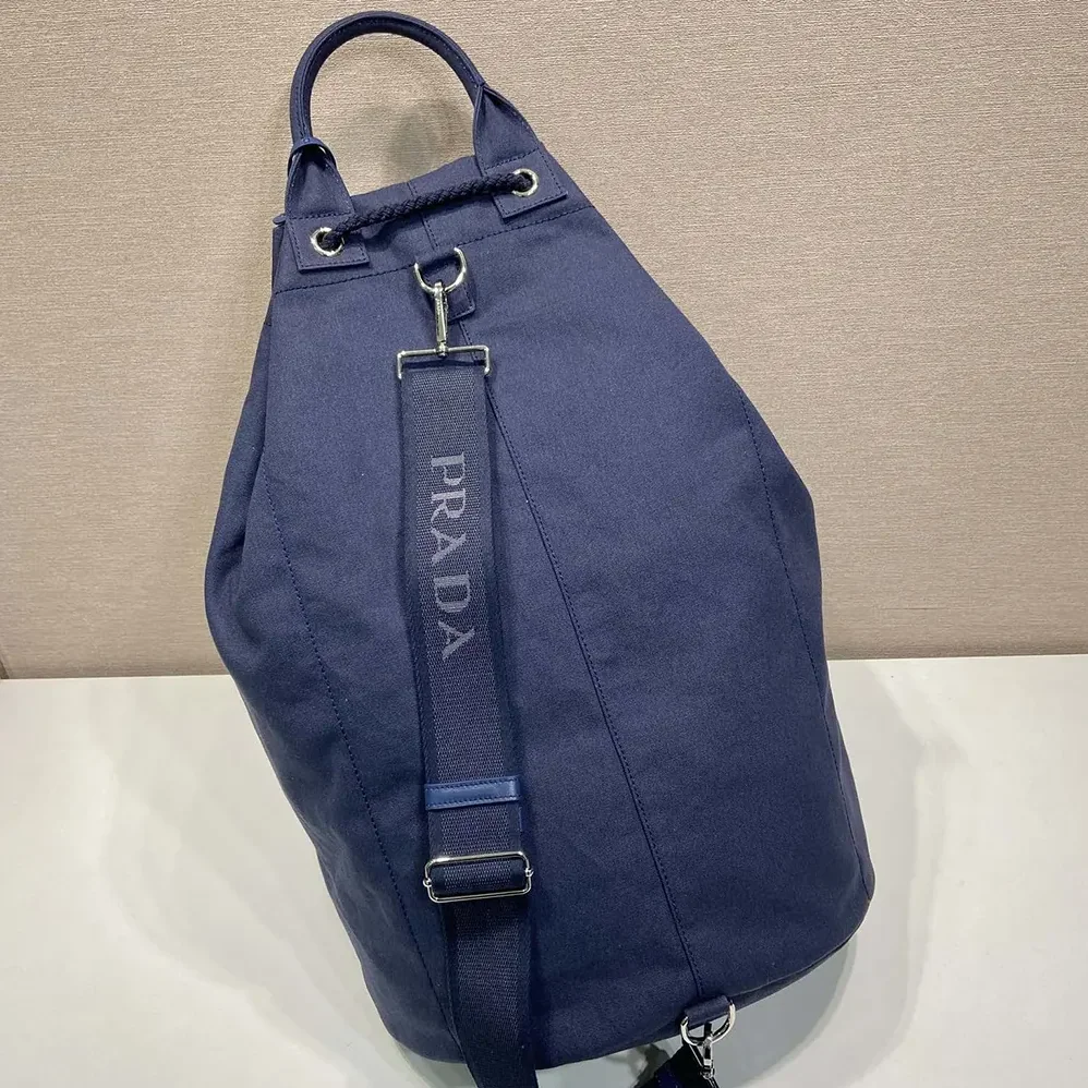 Prada Canvas Drawstring Duffle Bag for Unisex Prada Canvas Drawstring Duffle Bag for Unisex
