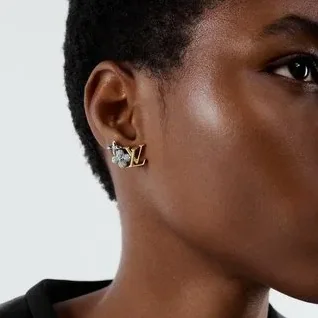 Louis Vuitton Alphabet Earrings Gold Louis Vuitton Alphabet Earrings Gold