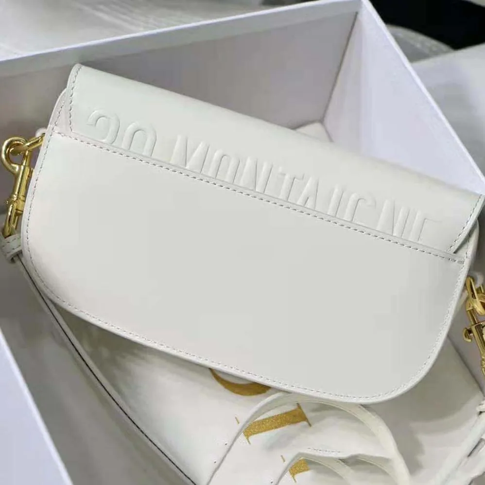 Dior Bobby East-West Bag Box Calfskin for Women in White Dior Bobby East-West Bag Box Calfskin for Women in White