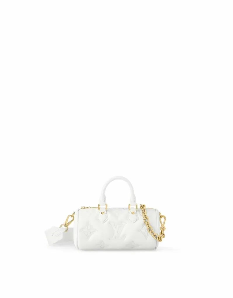 Louis Vuitton Papillon BB Bag Classic Monogram White LV Louis Vuitton Papillon BB Bag Classic Monogram White LV
