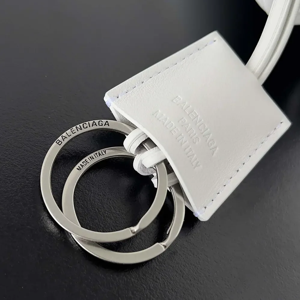 Balenciaga Rodeo Small Handbag in White Smooth Calfskin for Women in Silver