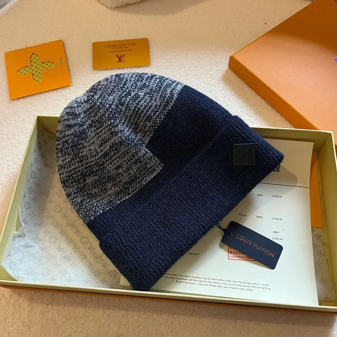 Louis Vuitton Neo Petit Damier Beanie Dark Blue Louis Vuitton Neo Petit Damier Beanie Dark Blue