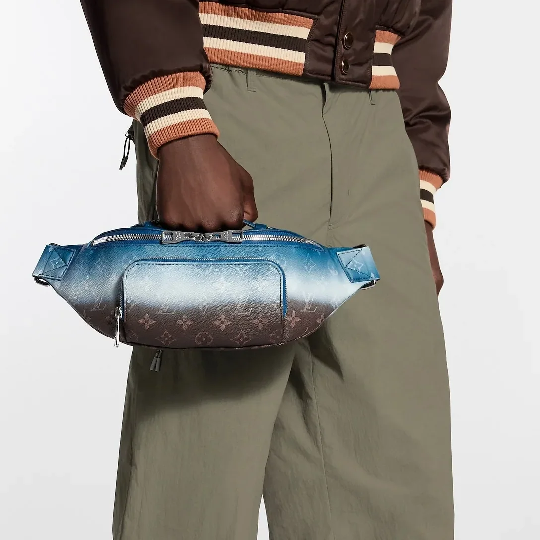 Louis Vuitton Rush Bumbag in Blue Silver Hardware