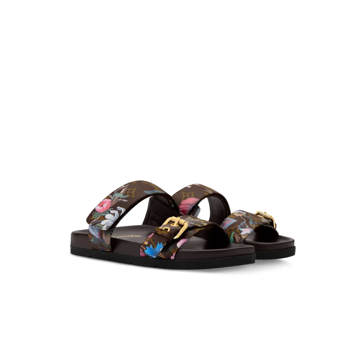 Louis Vuitton Bom Dia Comfort Mules Cacao Brown 1AK23C Louis Vuitton Bom Dia Comfort Mules Cacao Brown 1AK23C
