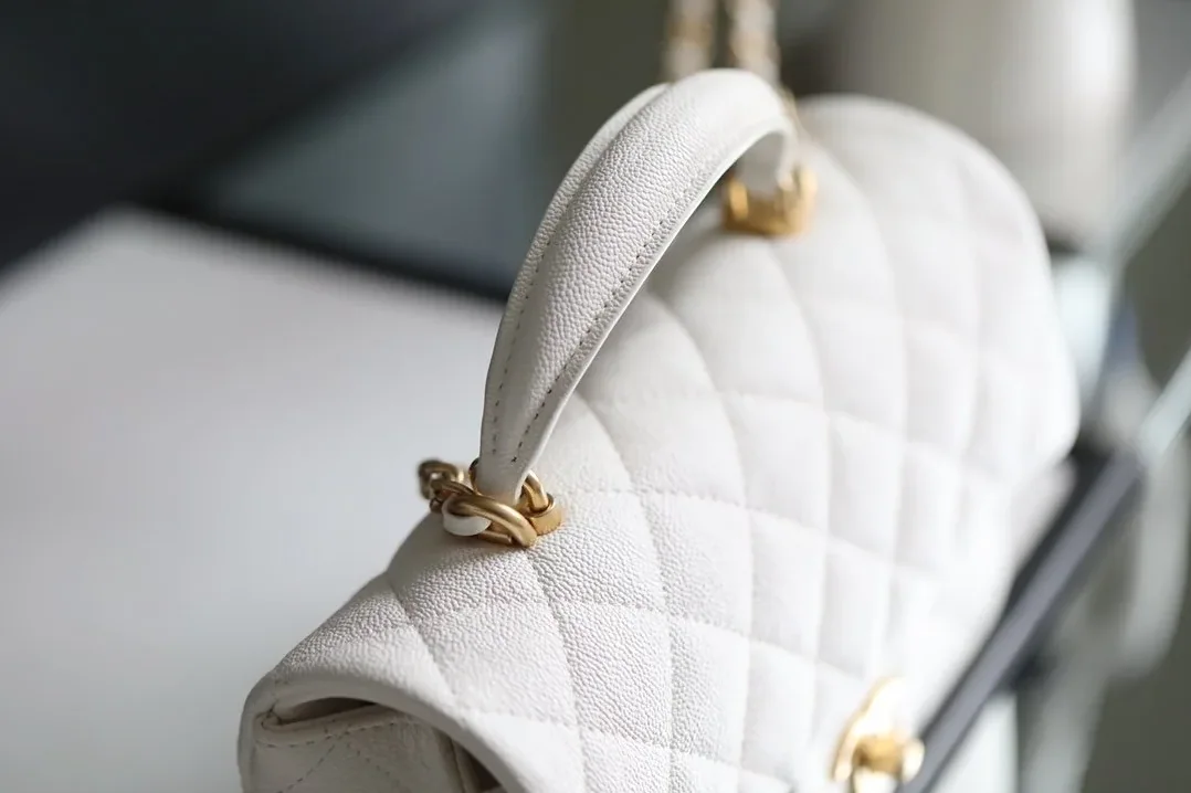 Chanel Flap Bag Mini Crossbody in White Gold Hardware Chanel Flap Bag Mini Crossbody in White Gold Hardware