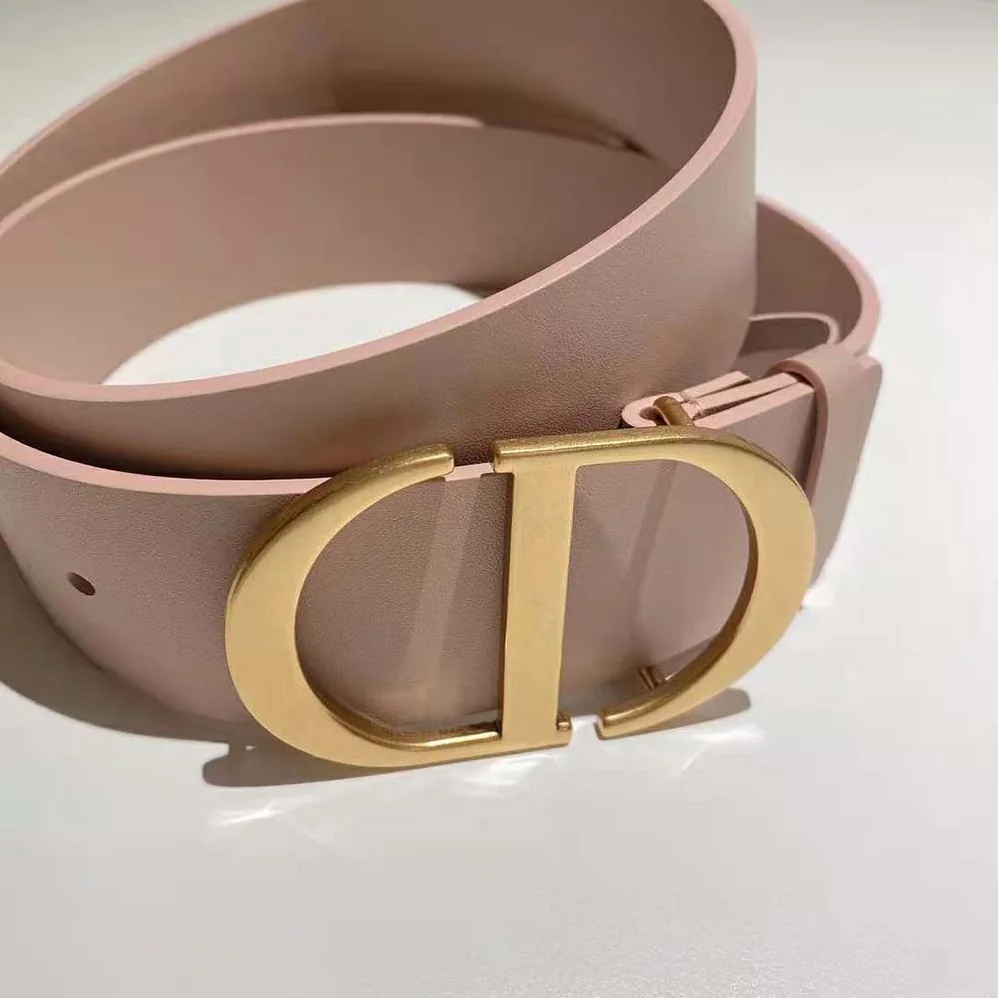 Dior 30 Montaigne Belt Pale Pink Leather for Women Dior 30 Montaigne Belt Pale Pink Leather for Women