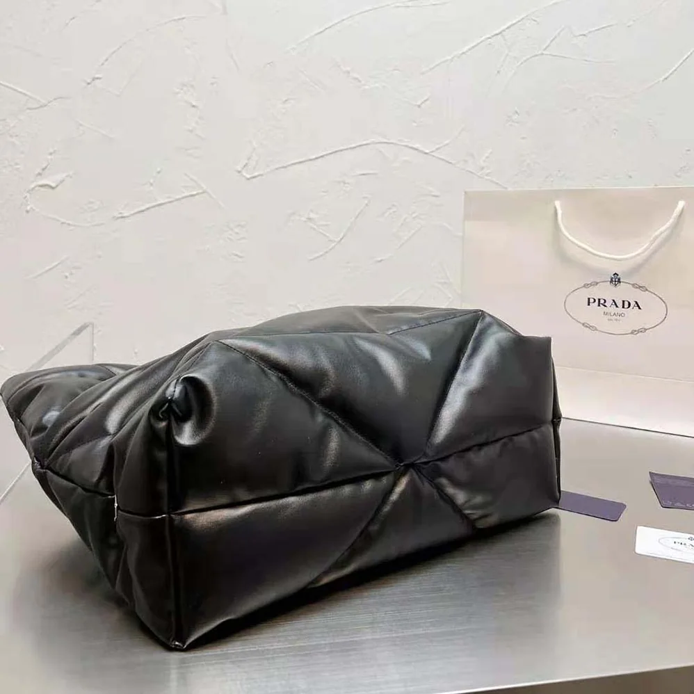 Prada Padded Nappa Tote Bag for Women in Black