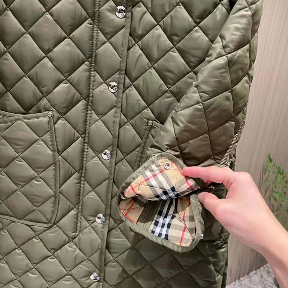Burberry Quilted Nylon Hooded Coat for Women Burberry Quilted Nylon Hooded Coat for Women