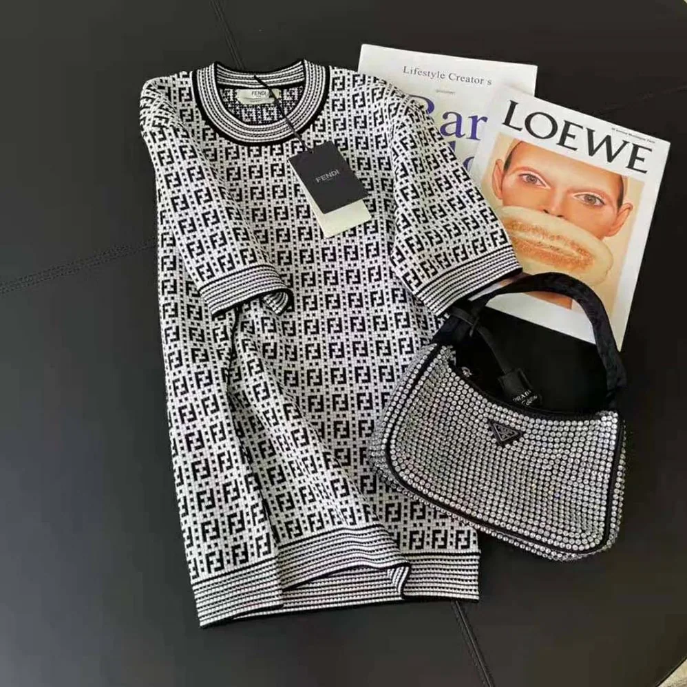 Fendi White Viscose Sweater for Women