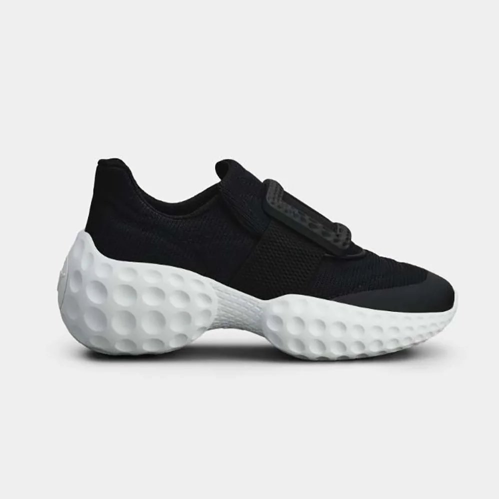 Roger Vivier Viv' Run Light Resin Buckle Sneakers in Fabrics for Women