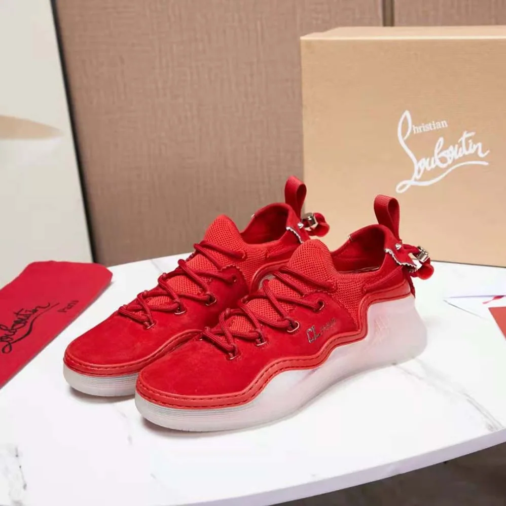 Christian Louboutin Arpoador Donna in Suede Leather for Women in Red