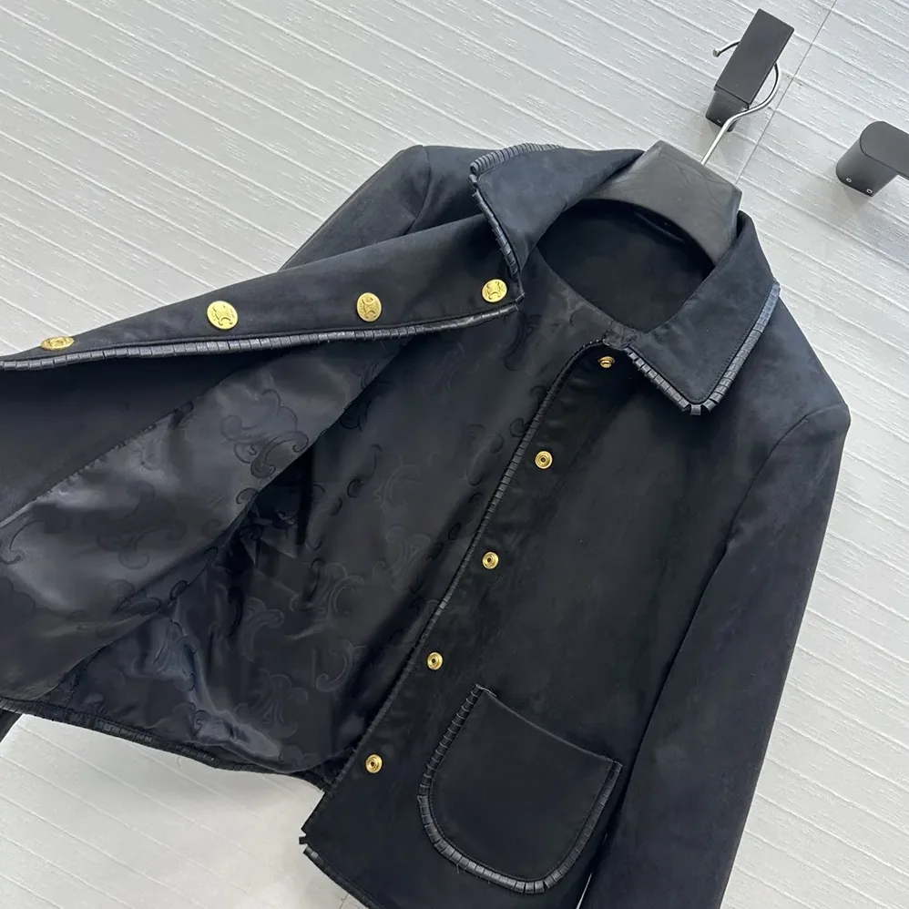Celine Straight Blouson Jacket In Suede for Women Celine Straight Blouson Jacket In Suede for Women
