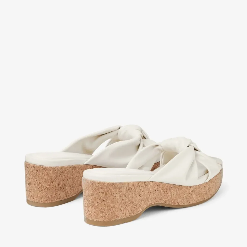Jimmy Choo Avenue Wedge 50 Latte AVENUEWEDGE50NAP Jimmy Choo Avenue Wedge 50 Latte AVENUEWEDGE50NAP