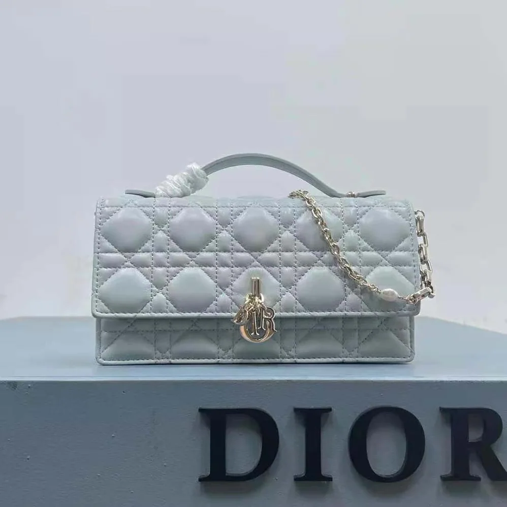 Dior Miss Dior Mini Bag Placid Blue Cannage Lambskin for Women Dior Miss Dior Mini Bag Placid Blue Cannage Lambskin for Women