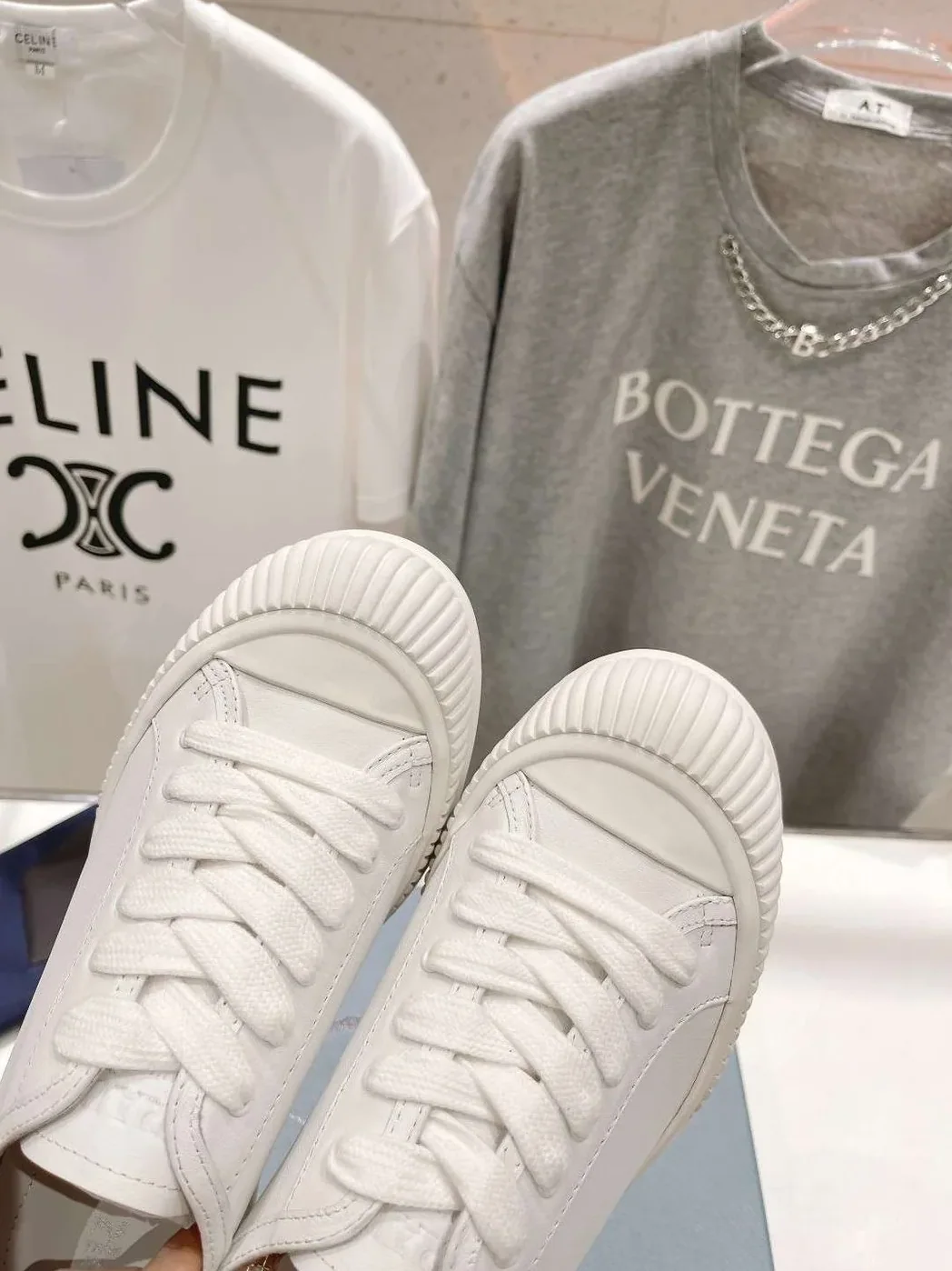 Prada Chunky Sole Sneakers White