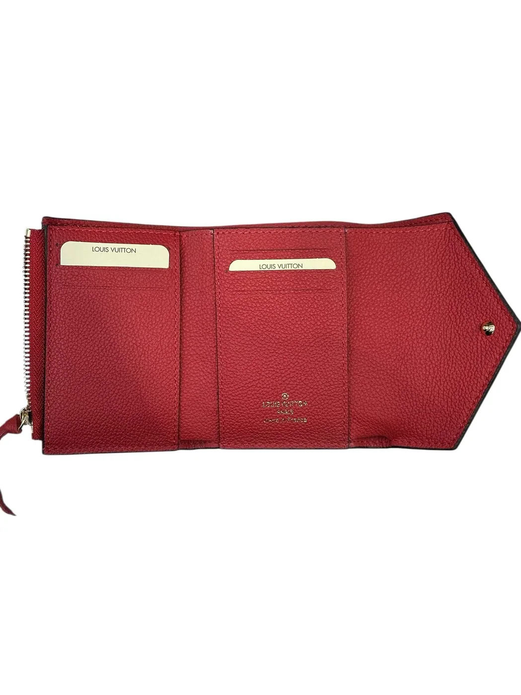 Victorine Wallet Red Monogram