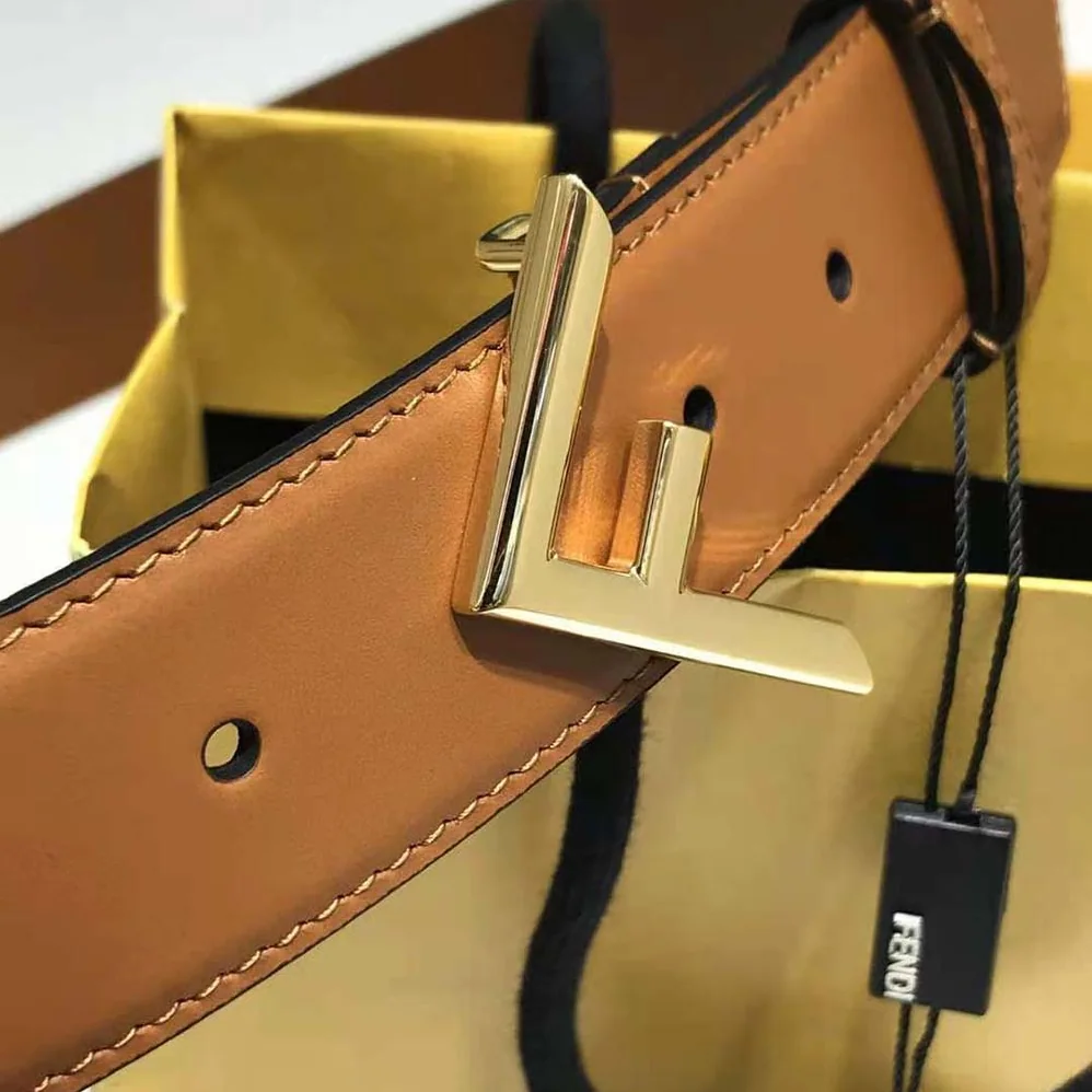 Fendi Brown Leather Belt for Women Fendi Brown Leather Belt for Women