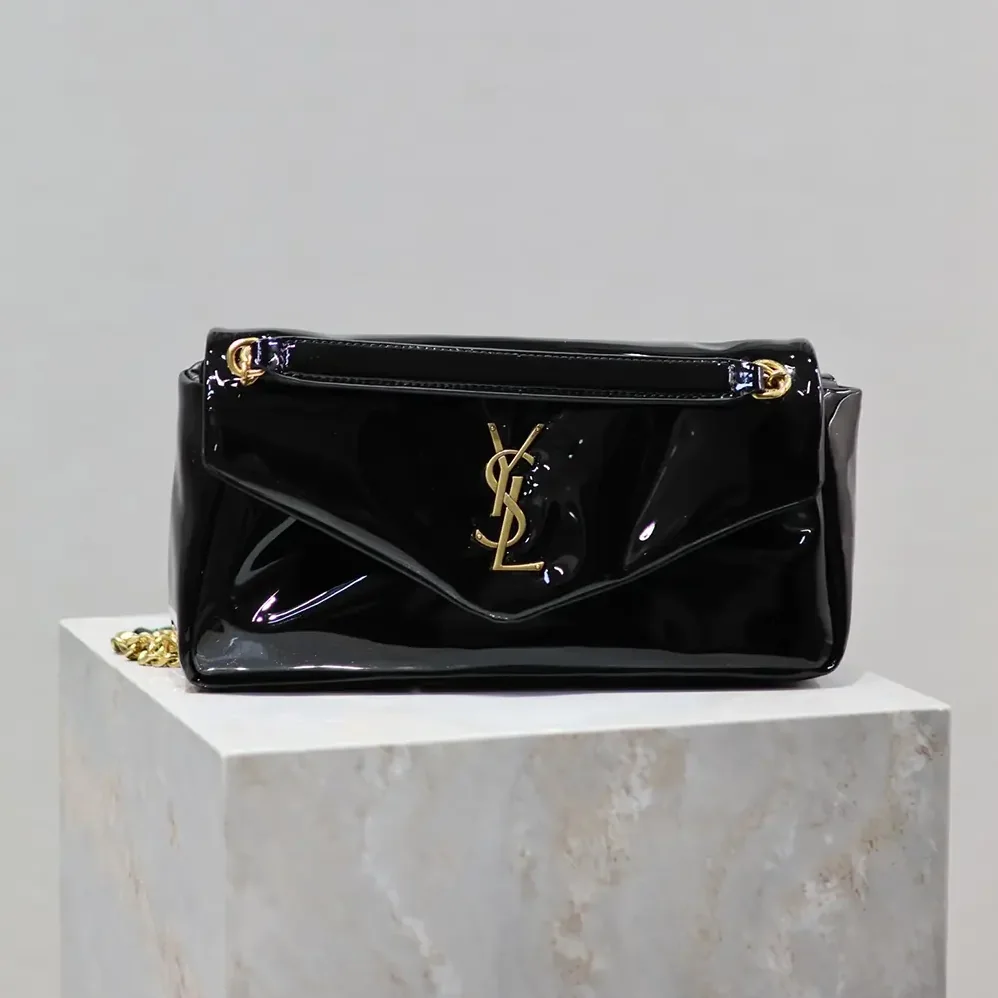 Saint Laurent YSL Calypso Small in Patent Leather for Women Saint Laurent YSL Calypso Small in Patent Leather for Women